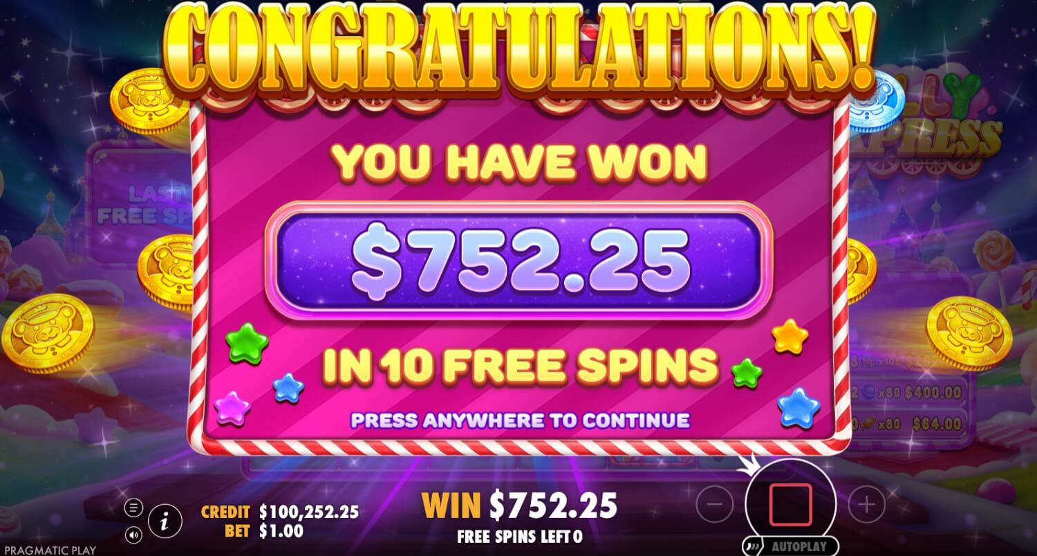 Jelly Express Free Spin Auswahl